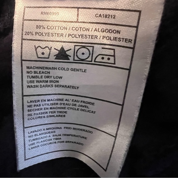 Atlanta Braves Women’s Hoodie size XL Antigua Navy Blue Embroidered Sweatshirt - Picture 6 of 6